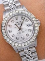 Swiss Replica Rolex Datejust Diamond-set Bezel Watch 2824 Movement